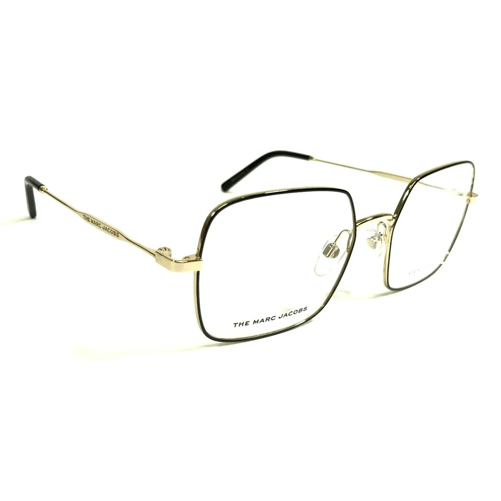 Marc Jacobs Eyeglasses Frames MARC 507 RHL Black Gold Square Wire Rim 54-18-145 - Picture 2 of 13